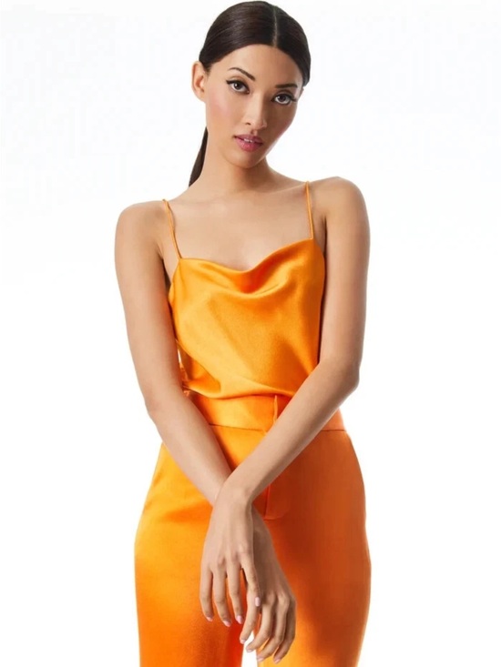 Alice + Olivia Tops - Alice + Olivia Harmon Drapey Slip Tank